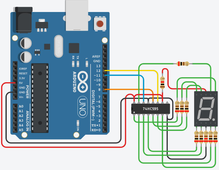 Arduino初心者編 ７セグメントledとledマトリクスをicで制御する Stemship